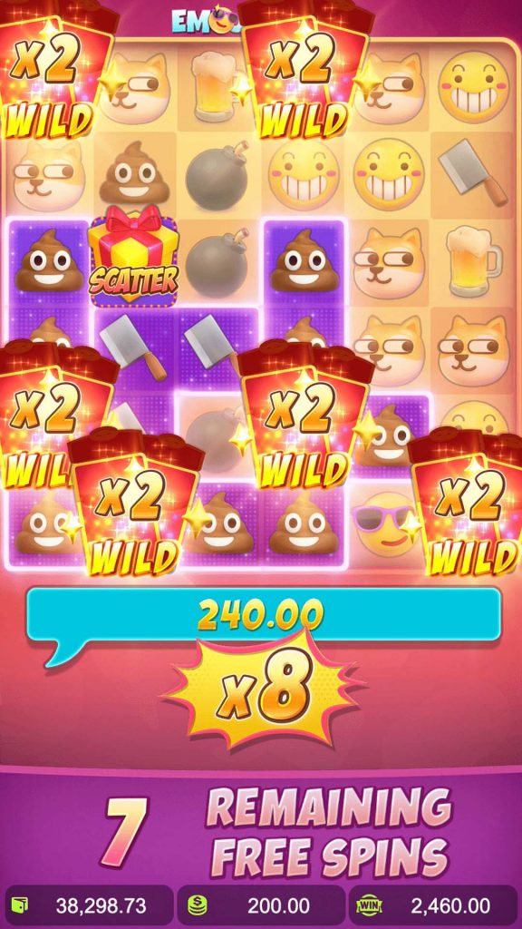 รูปแบบการเล่นเกม Emoji Riches