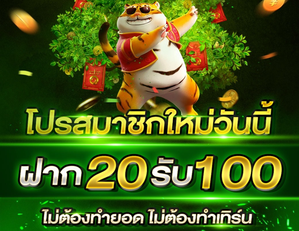 ฝาก 20 รับ100 ทํา 300 ถอน 200