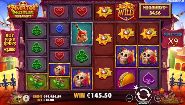 รีวิว เกมสล็อต Muertos Multiplier Megaways