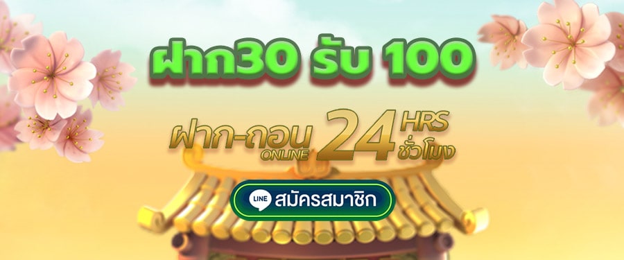 ฝาก30 รับ100